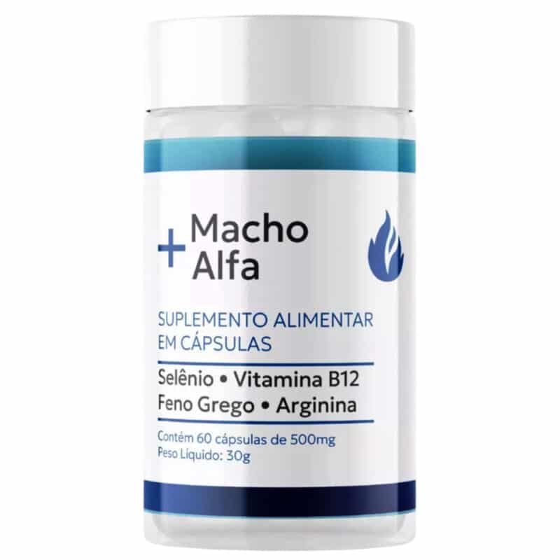 Macho Alfa Estimulante Sexual Prolonga Ereção Aumenta Libido 60 Caps