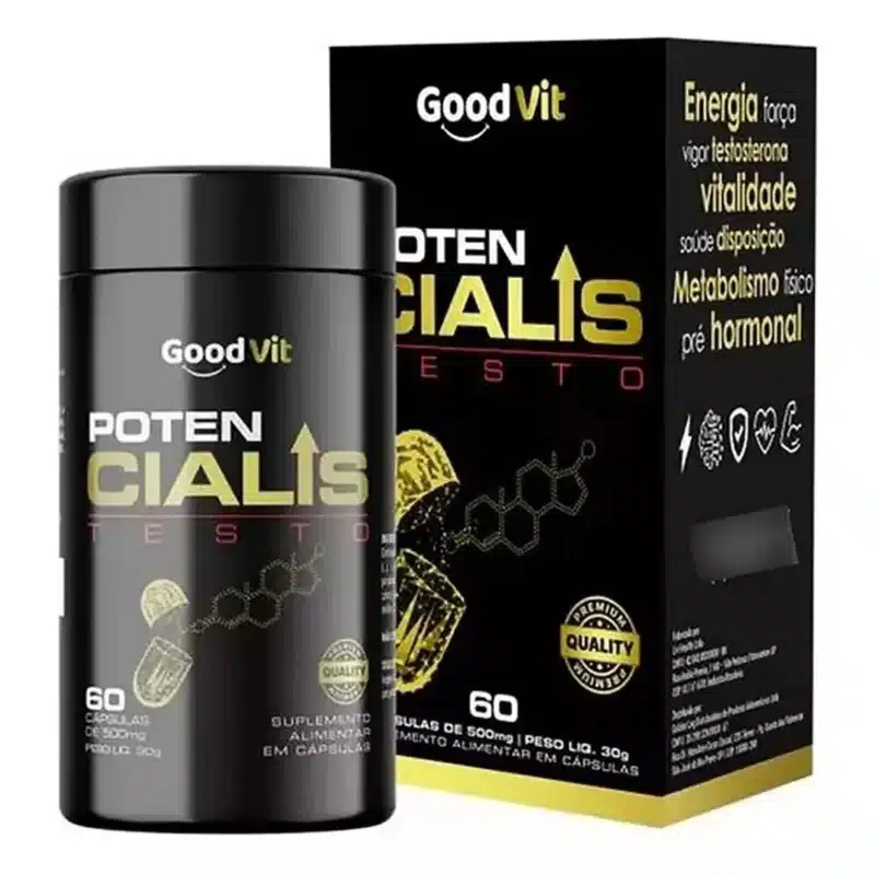Potencialis Estimulante Natural Disfunção Erétil Potência Sexual 60 Caps
