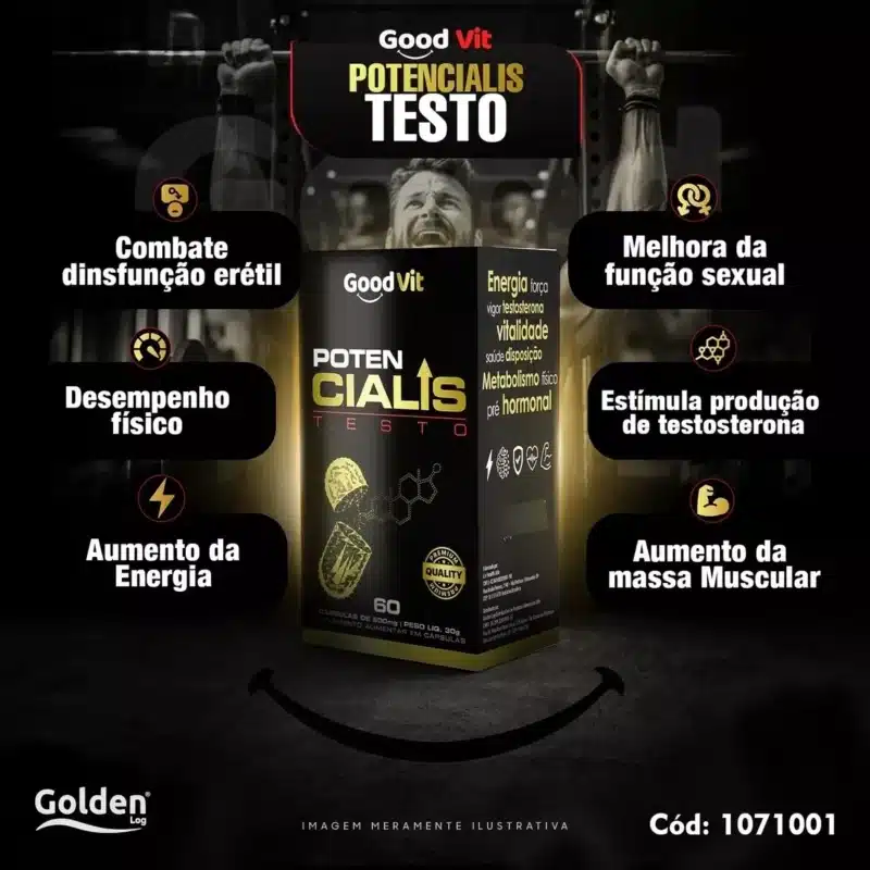 Potencialis Estimulante Natural Disfunção Erétil Potência Sexual 60 Caps