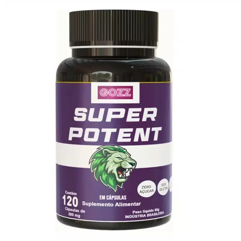Super Potent Estimulante Sexual Aumento Peniano Retarda Ejaculação 120 Caps