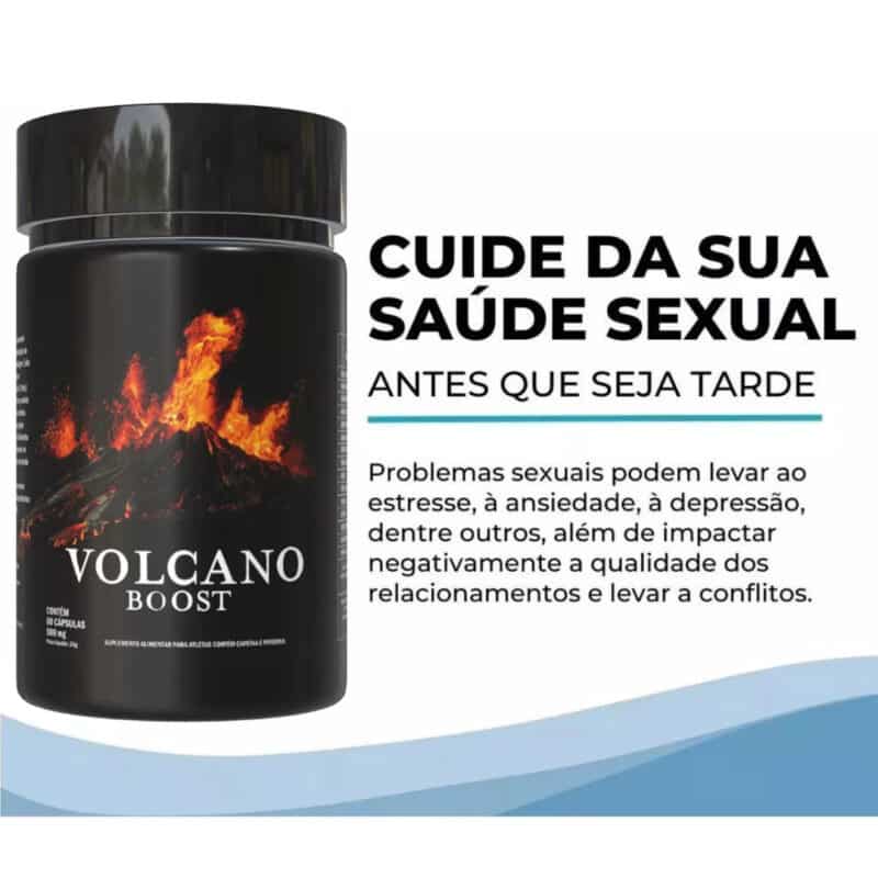 Volcano Boost Estimulante Sexual Masculino Disfunção Erétil 60 Caps