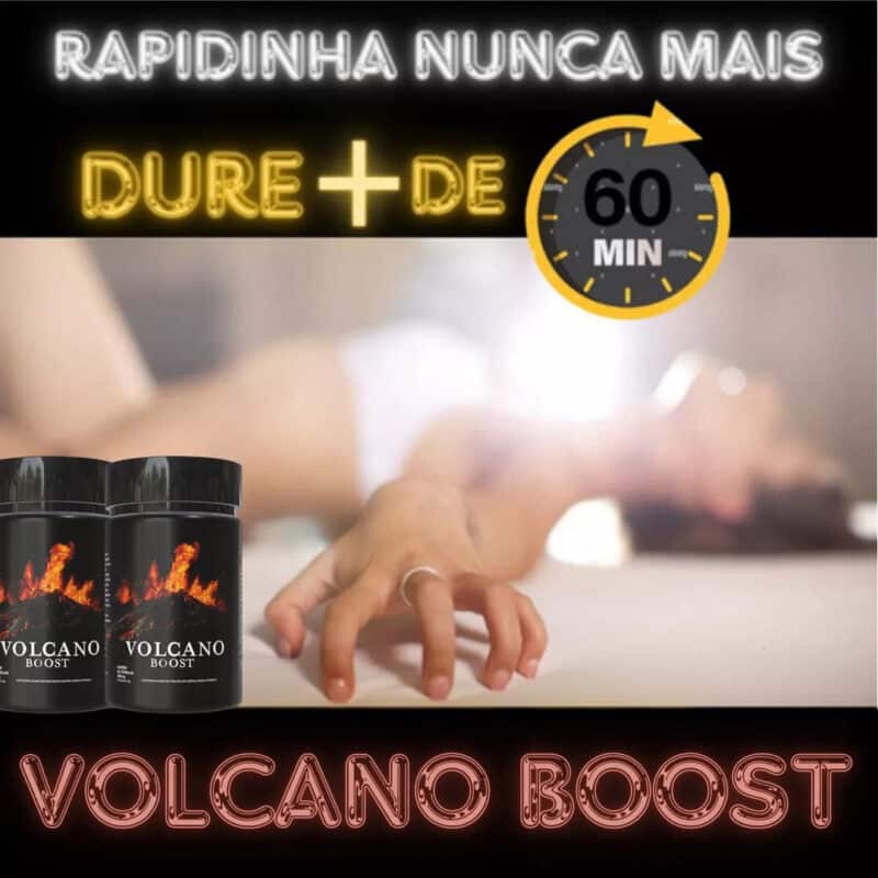 Volcano Boost Estimulante Sexual Masculino Disfunção Erétil 60 Caps