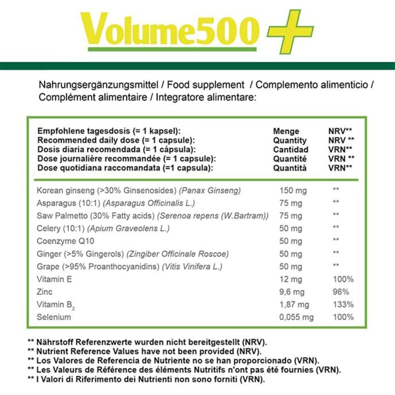 ingredientes volume 500 aumento da quantidade e qualidade do esperma 30 capsulas-libidos-vita