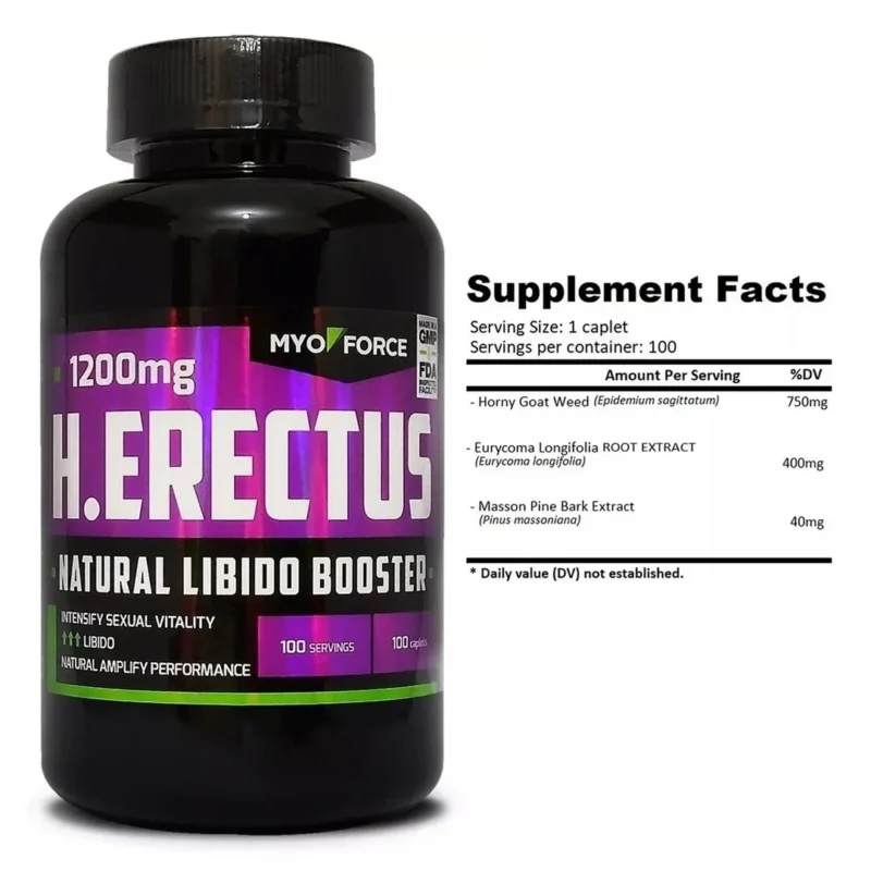 Herectus Long Jack Estimulante Aumenta a Libido e Função Erétil 100 Caps libidos vita