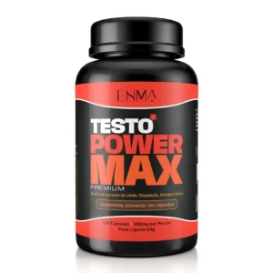 Testo Power Max Vasodilatador Aumenta Desejo Ereção 120 Cáps libidos