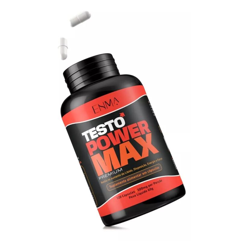 Testo Power Max Vasodilatador Aumenta Desejo Ereção 120 Cáps libidos vita