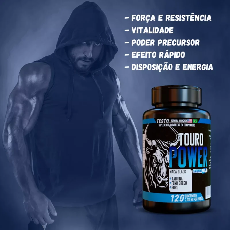 Touro Power Melhora Libido Aumenta Energia e Vitalidade 120 Caps libidos vita