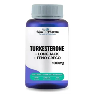 Turkesterone Long Jack Feno Grego Melhora Libido e Desempenho Sexual 60 Caps