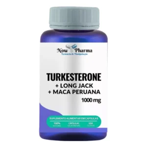 Turkesterone Long Jack Maca Peruana Aumenta Libido e Desempenho Sexual 120 Caps libidos vita