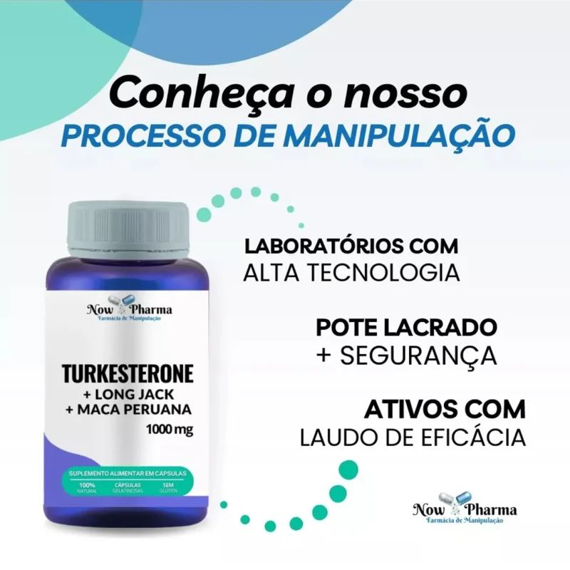 Turkesterone Long Jack Maca Peruana Aumenta Libido e Desempenho Sexual 120 Caps libidos vita